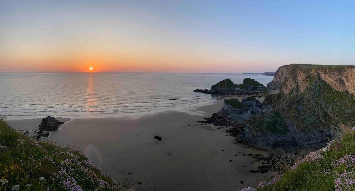 Three Bedroom House In Porth New Quay Esterno foto